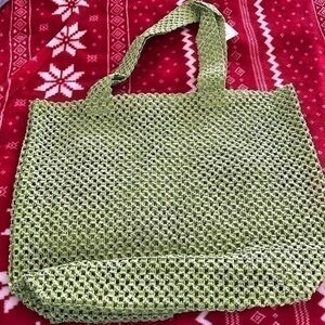 Styline Green Tote Bag NWT
